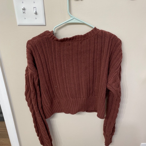 Cropped button up cardigan - Picture 2 of 3